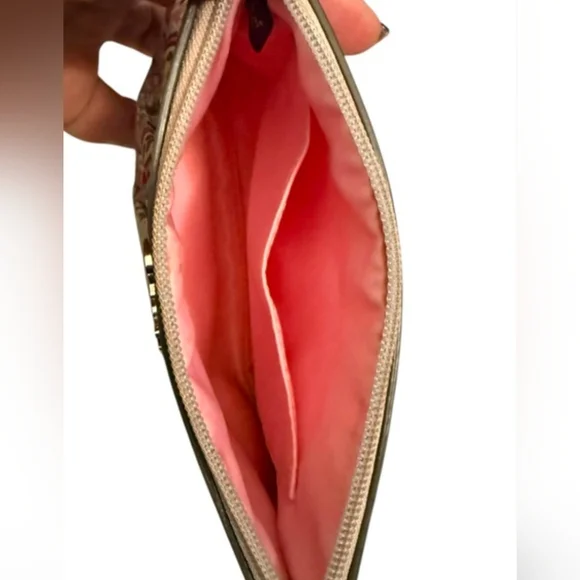 Coach Poppy Butterfly Graffiti Wristlet - Picture 3 of 4